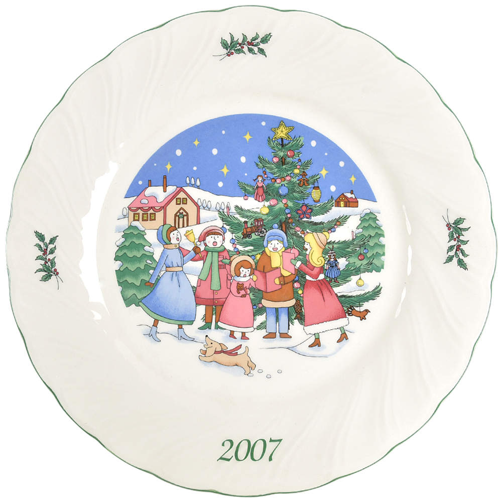 Happy Holidays 2007 Collector Plate by Nikko-1