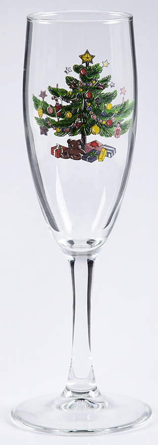 Happy Holidays Glassware Champagne Flute by Nikko-1