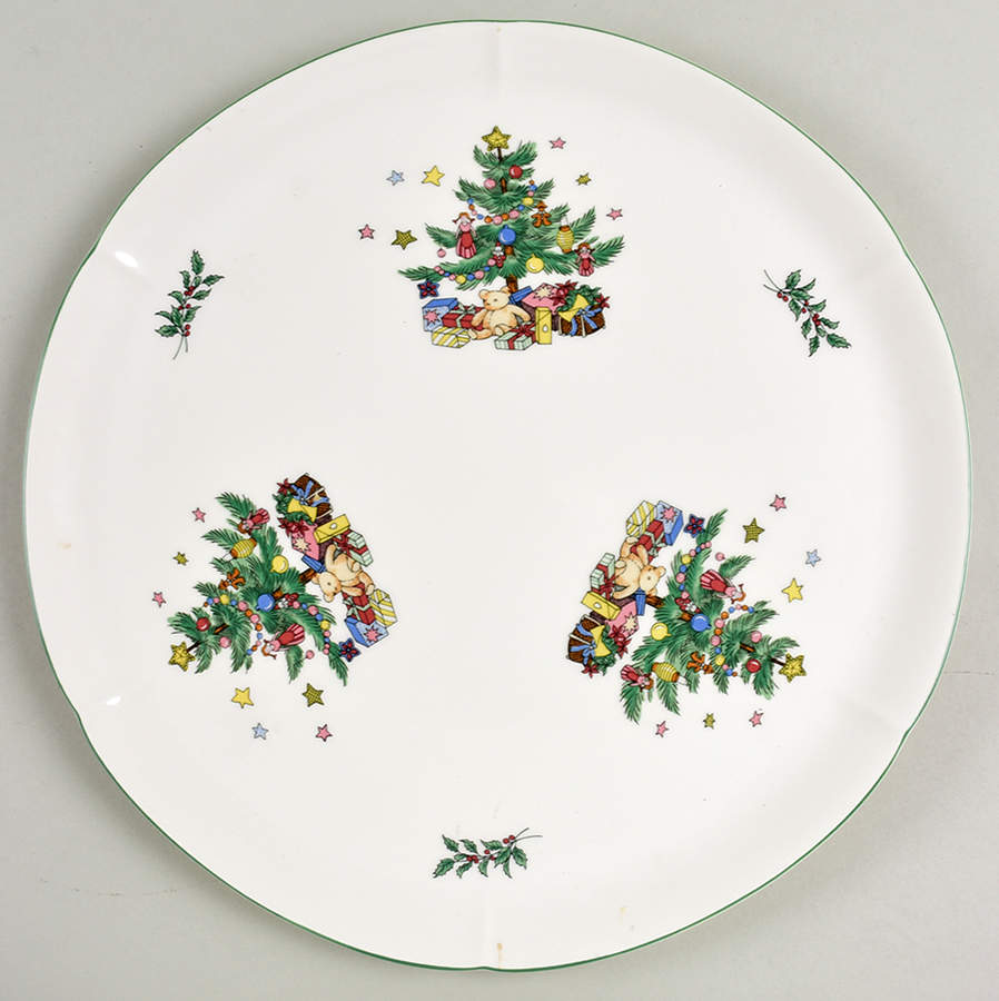 Happy Holidays Cake Plate by Nikko-1