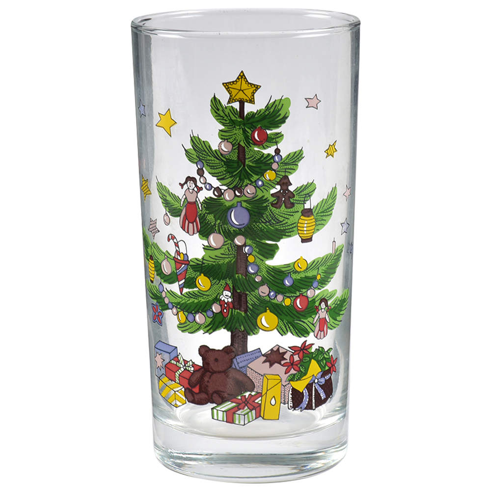 Happy Holidays Glassware Highball by Nikko-1