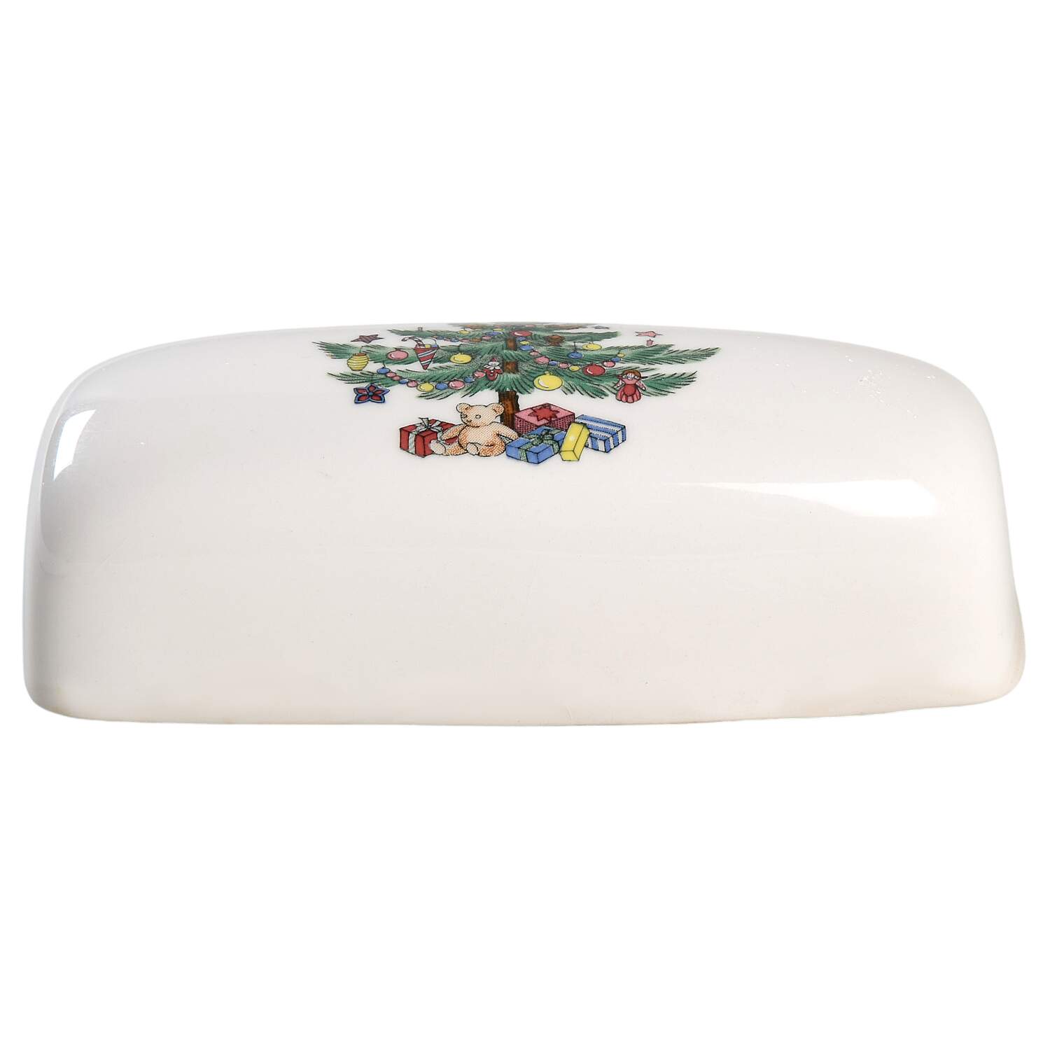 Happy Holidays Lid for 1/4 Lb Butter by Nikko-1