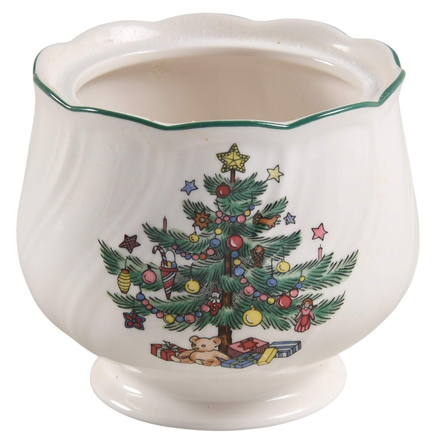 Happy Holidays Sugar Bowl No Lid by Nikko-1