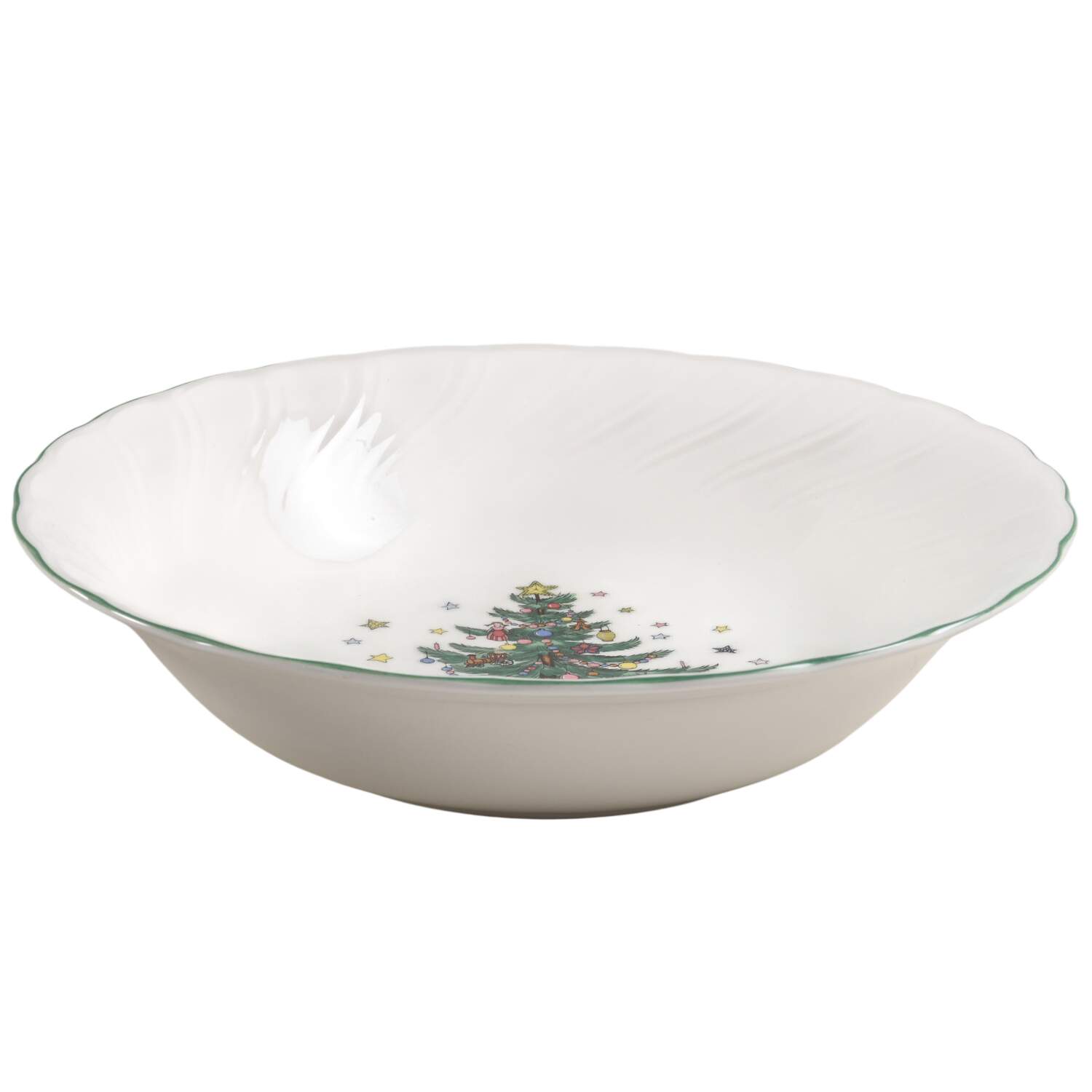 Happy Holidays 9" Round Vegetable Bowl by Nikko-1