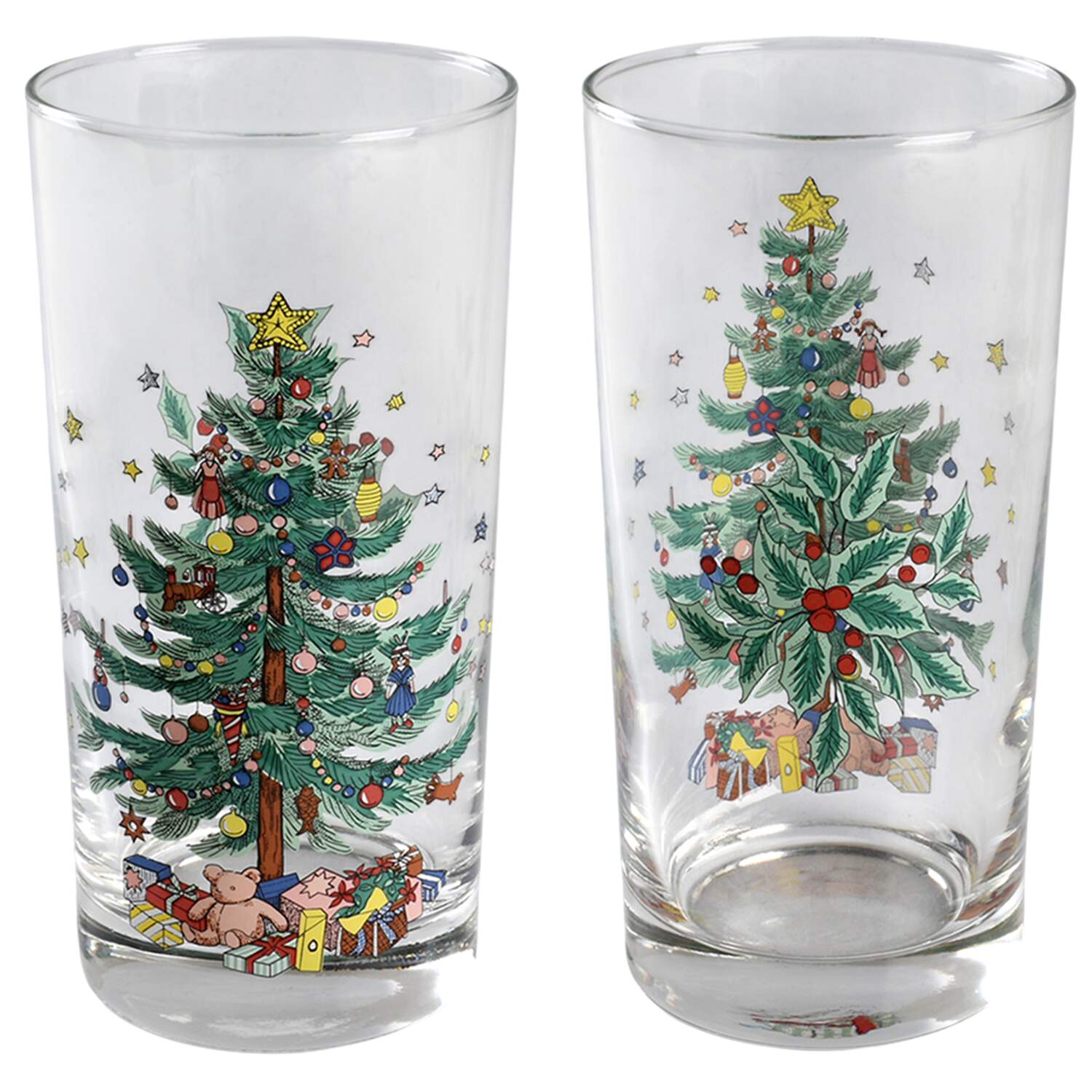 Happy Holidays Glassware Highball by Nikko-1