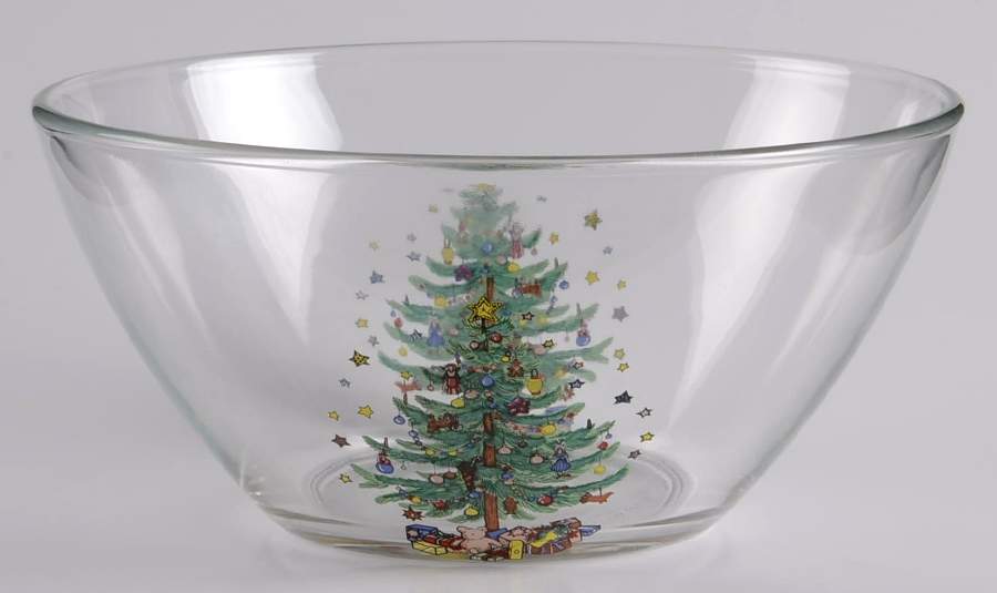 Happy Holidays Glassware Individual Salad Bowl by Nikko-1