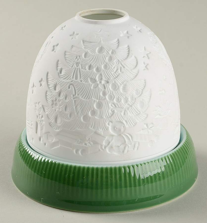 Happy Holidays Lithophane Candle Votive by Nikko-1