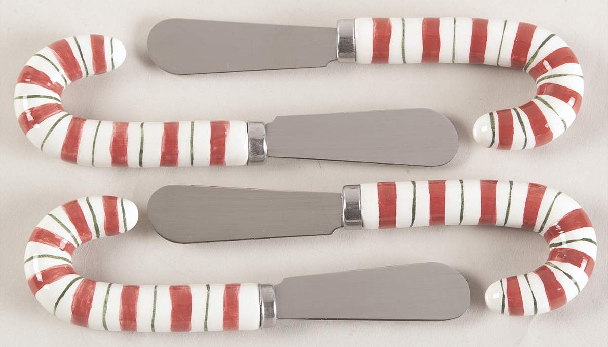 Happy Holidays Figural Individual Spreader - Set of 4 by Nikko-1