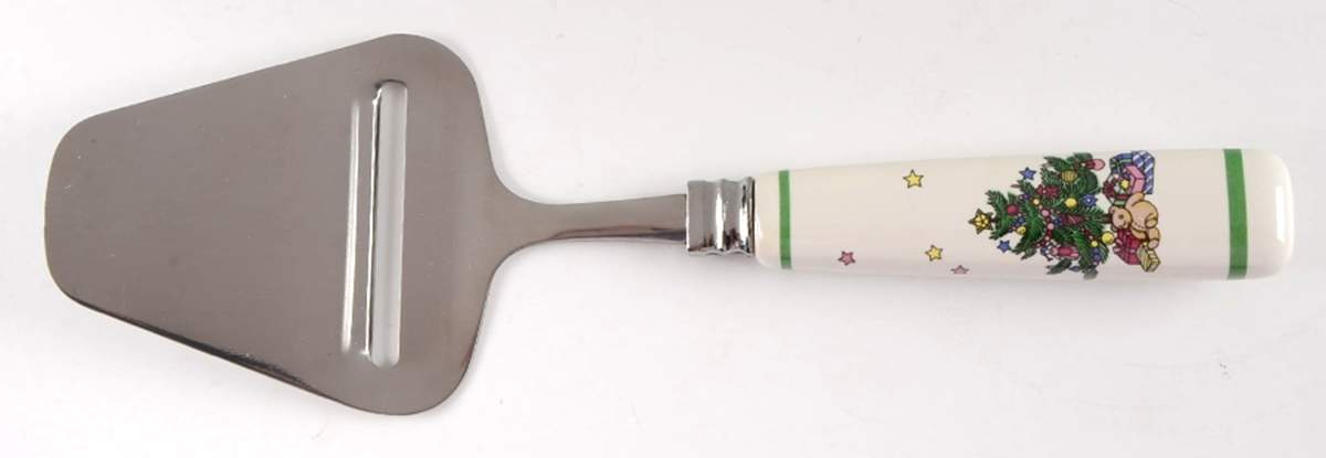 Happy Holidays Cheese Plane with Stainless Plane by Nikko-1
