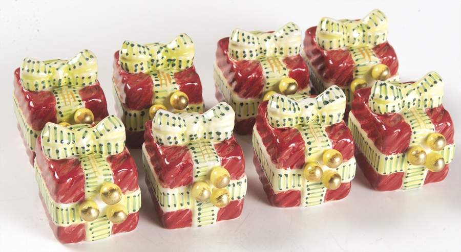 Happy Holidays Individual Figural Salt & Pepper - Set of 4 by Nikko-1
