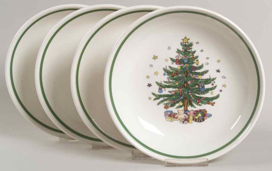 Happy Holidays 8" Individual Pasta Bowl - Set of 4 by Nikko-1