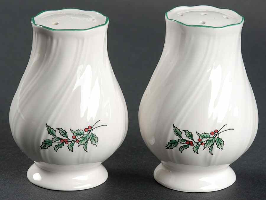 Happy Holidays Salt & Pepper Set by Nikko-1