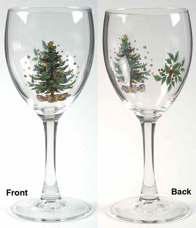 Happy Holidays 8 Oz Glassware Goblet by Nikko-1