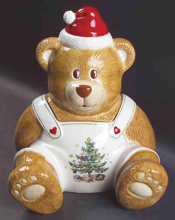 Happy Holidays Figural Candy Box & Lid by Nikko-1