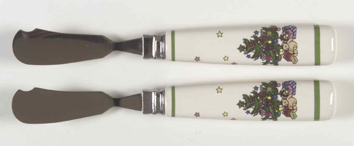 Happy Holidays Cheese Spreader - Set of 2 by Nikko-1