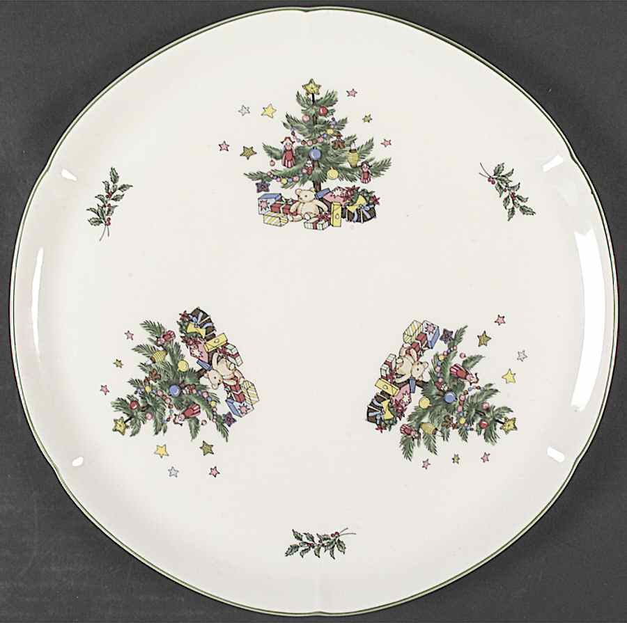 Happy Holidays Chip Bowl/Plate for Chip & Dip Set by Nikko-1
