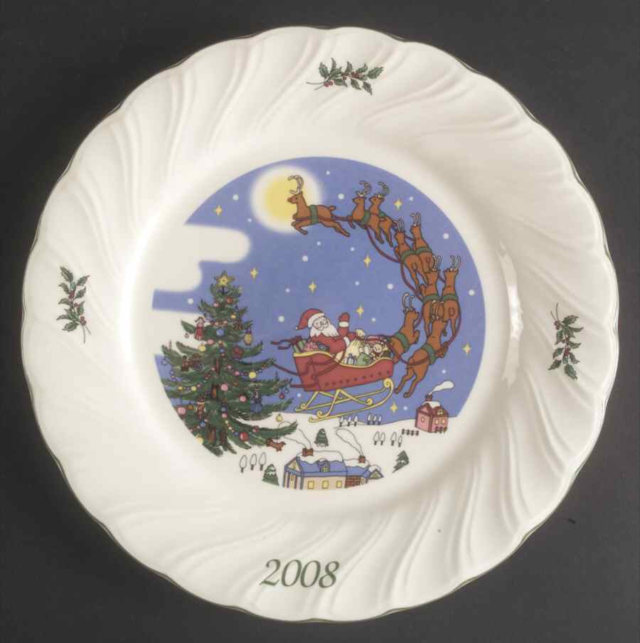 Happy Holidays 2008 Collector Plate by Nikko-1