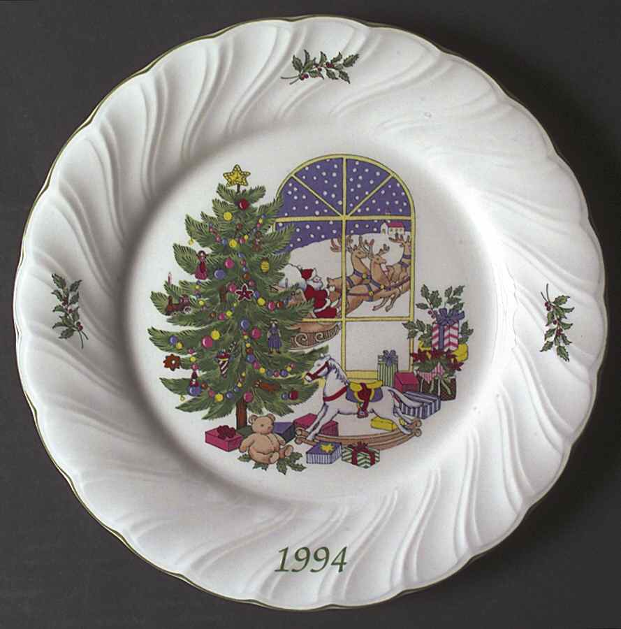 Happy Holidays 1994 Collector Plate by Nikko-1