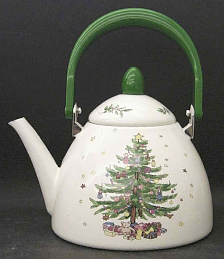 Happy Holidays Metal Kettle & Lid by Nikko-1
