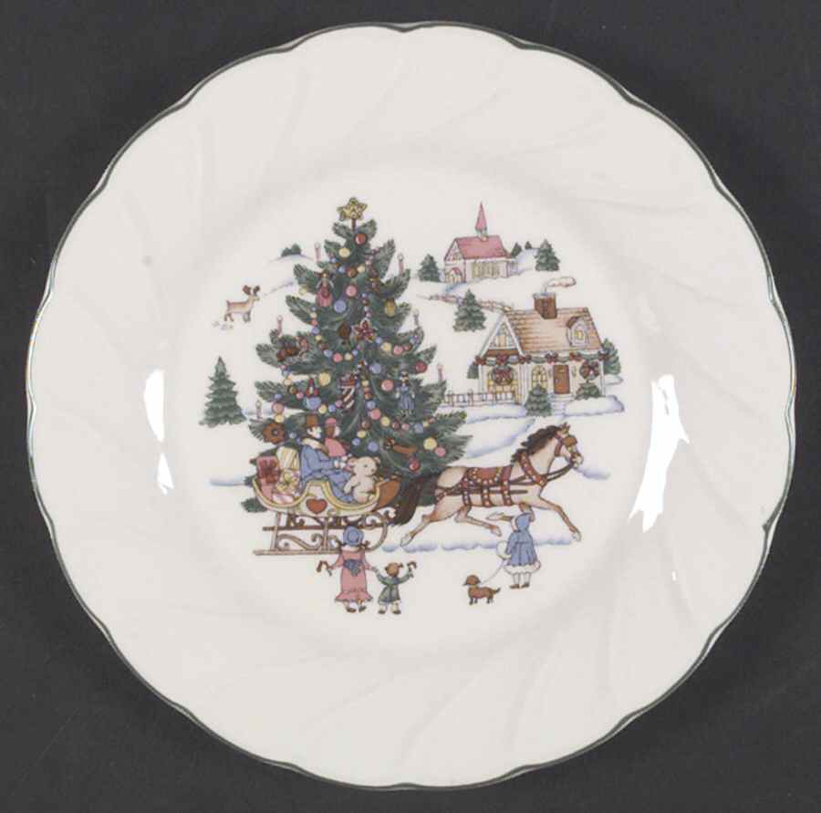 Happy Holidays Accent Salad Plate by Nikko-1