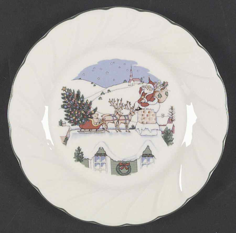 Happy Holidays Accent Salad Plate by Nikko-1