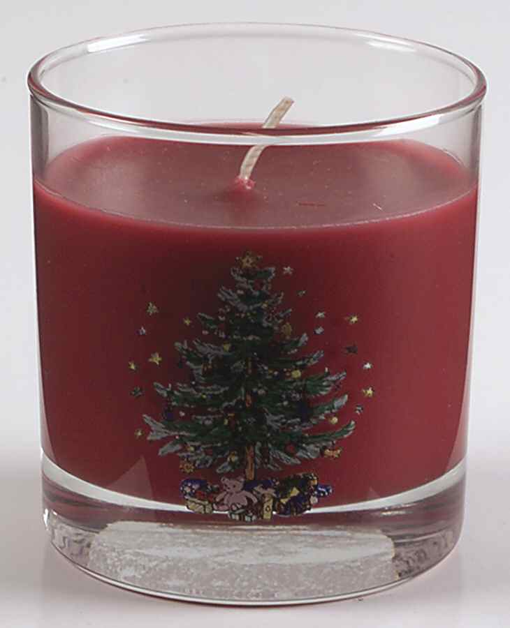 Happy Holidays Glassware Votive with Scented Candle by Nikko-1