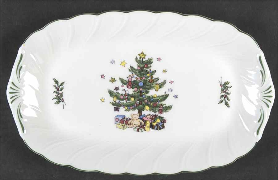 Happy Holidays Large Sandwich Tray by Nikko-1