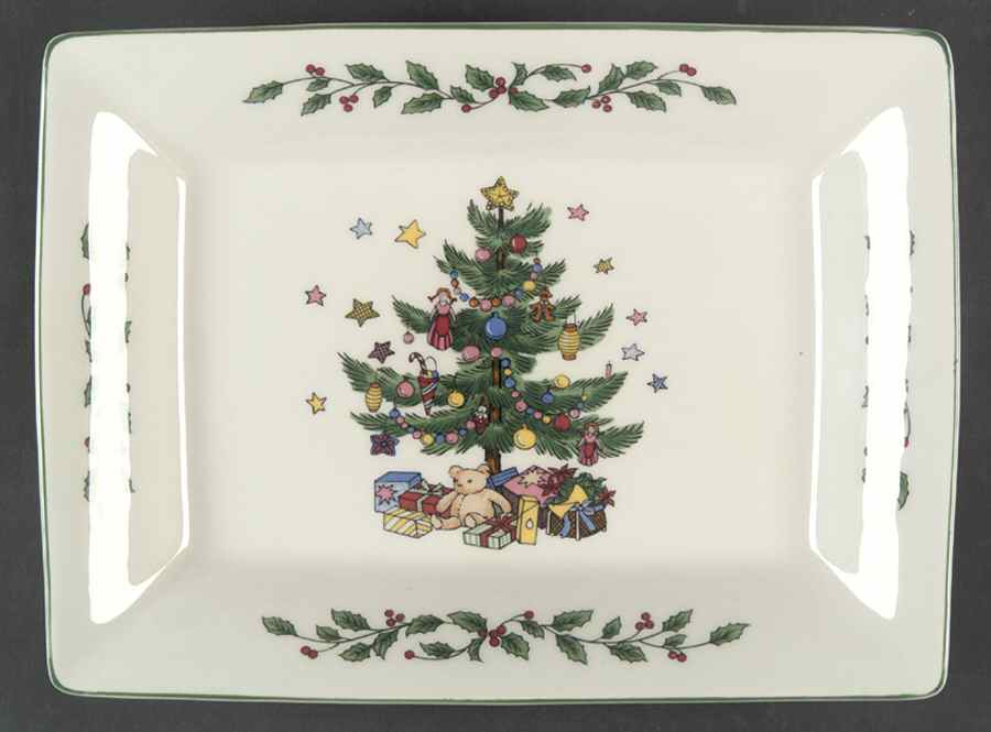 Happy Holidays Rectangular Tray by Nikko-1