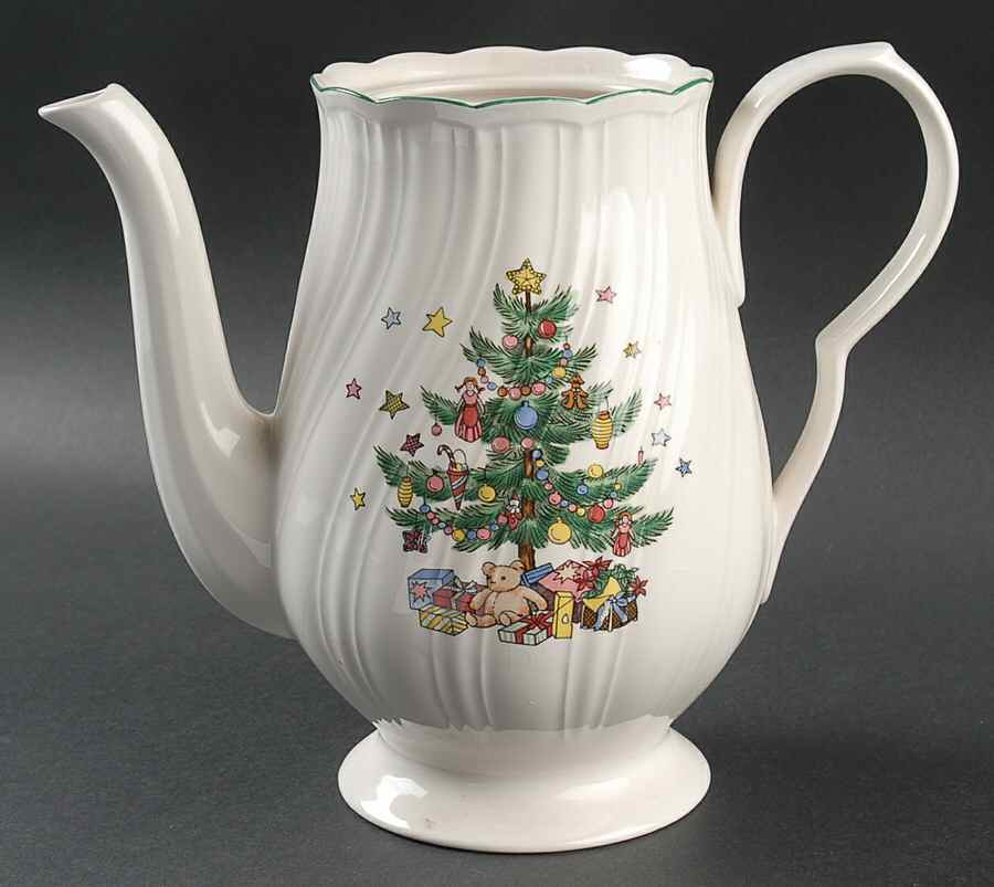 Happy Holidays Coffee Pot No Lid by Nikko-1