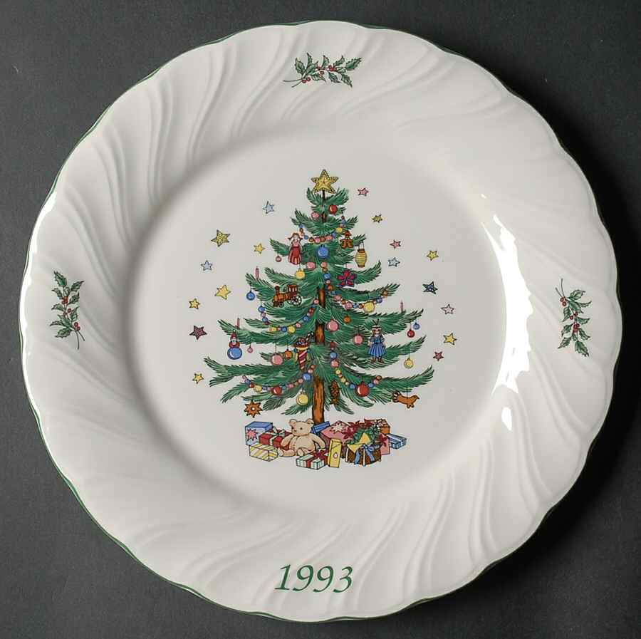Happy Holidays 1993 Collector Plate by Nikko-1