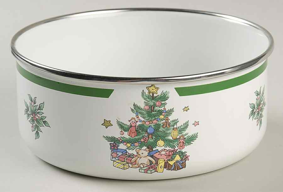 Happy Holidays 5 3/4" Metal Bowl by Nikko-1