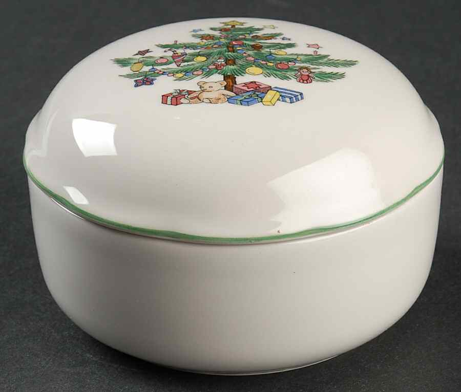 Happy Holidays Potpourri Jar & Lid by Nikko-1