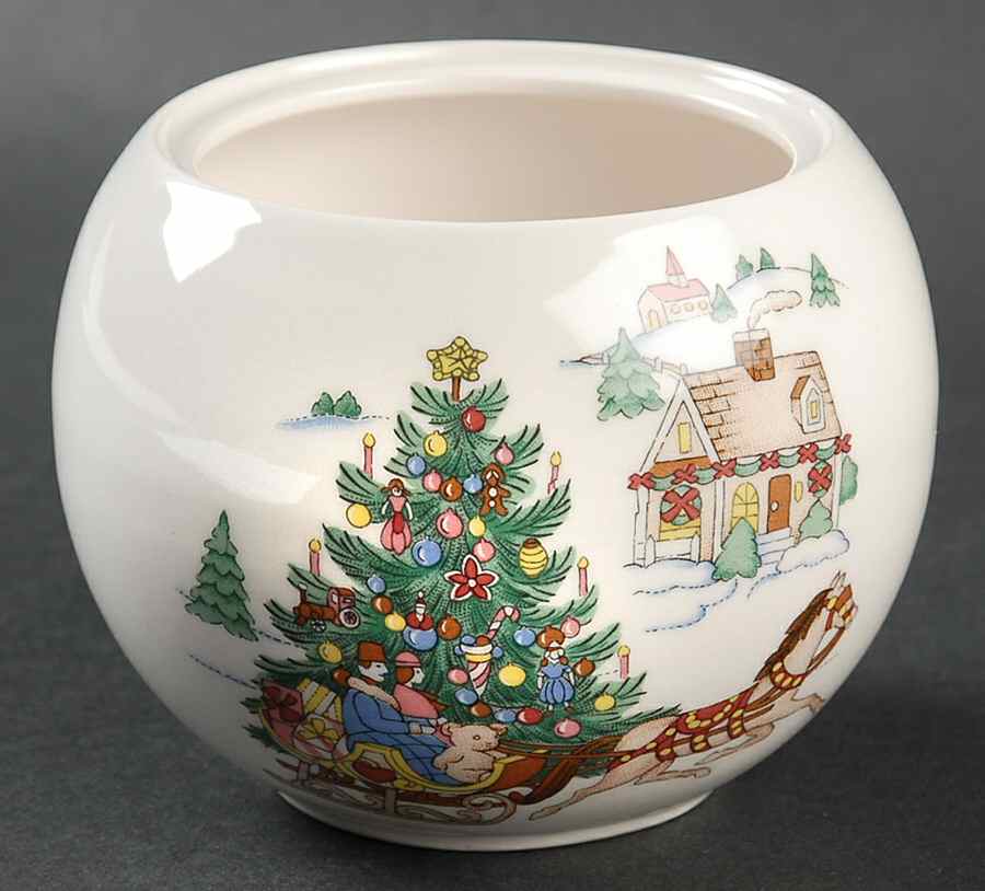 Happy Holidays Goodie Jar No Lid by Nikko-1