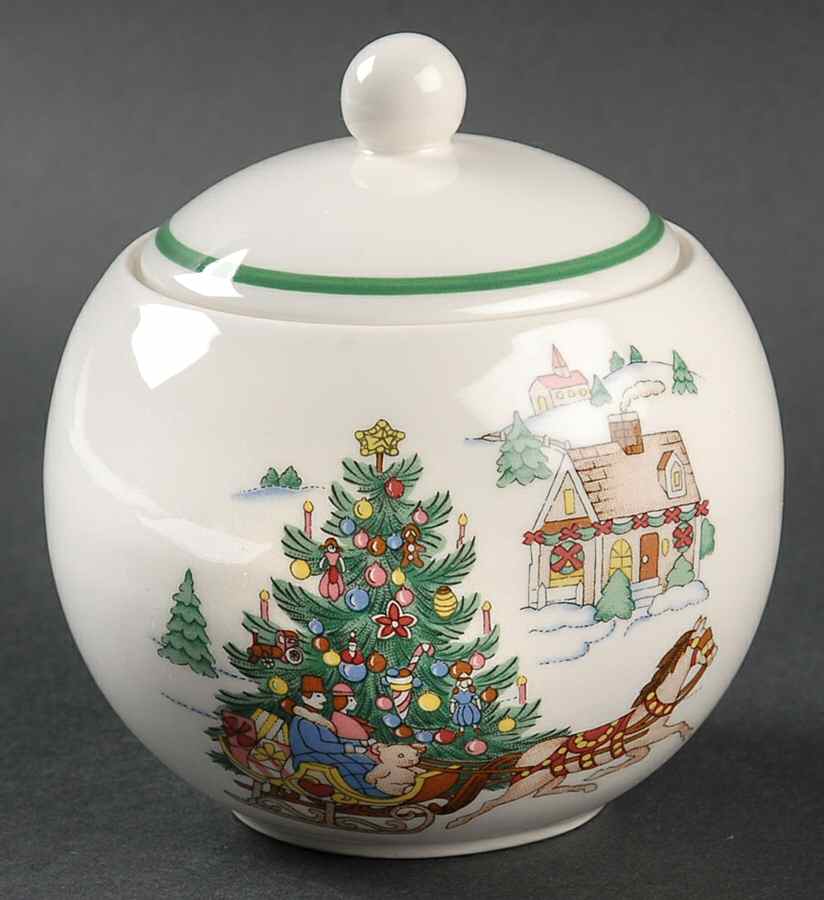 Happy Holidays Goodie Jar & Lid by Nikko-1
