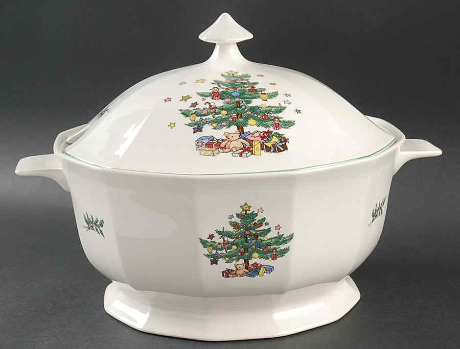 Happy Holidays Tureen &  Lid by Nikko-1