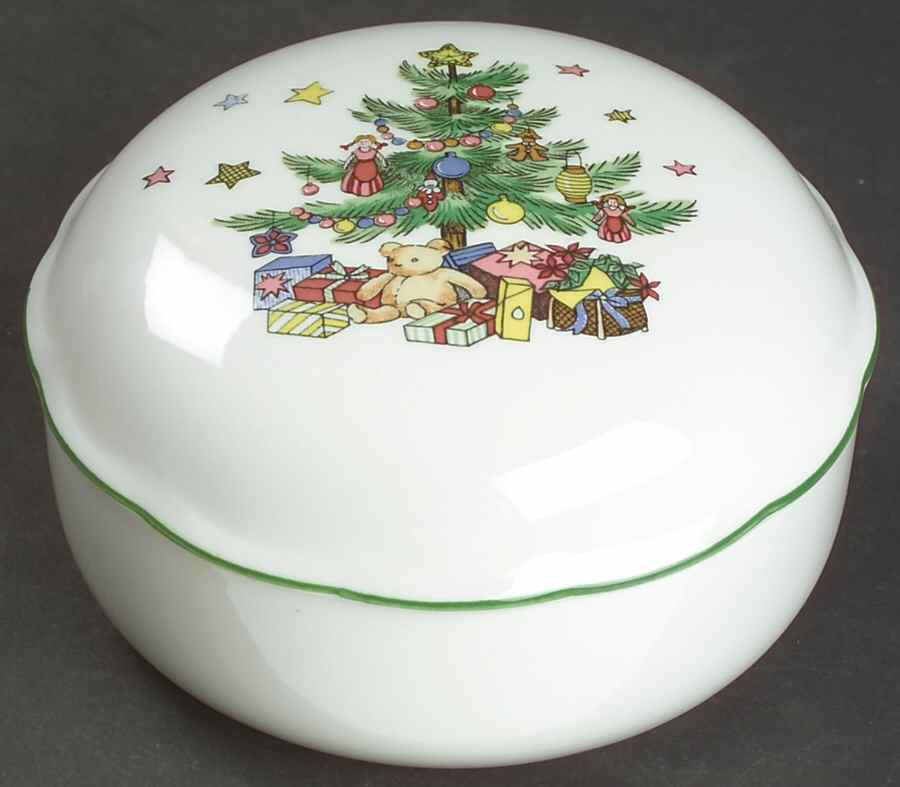Happy Holidays Bon Bon & Lid by Nikko-1