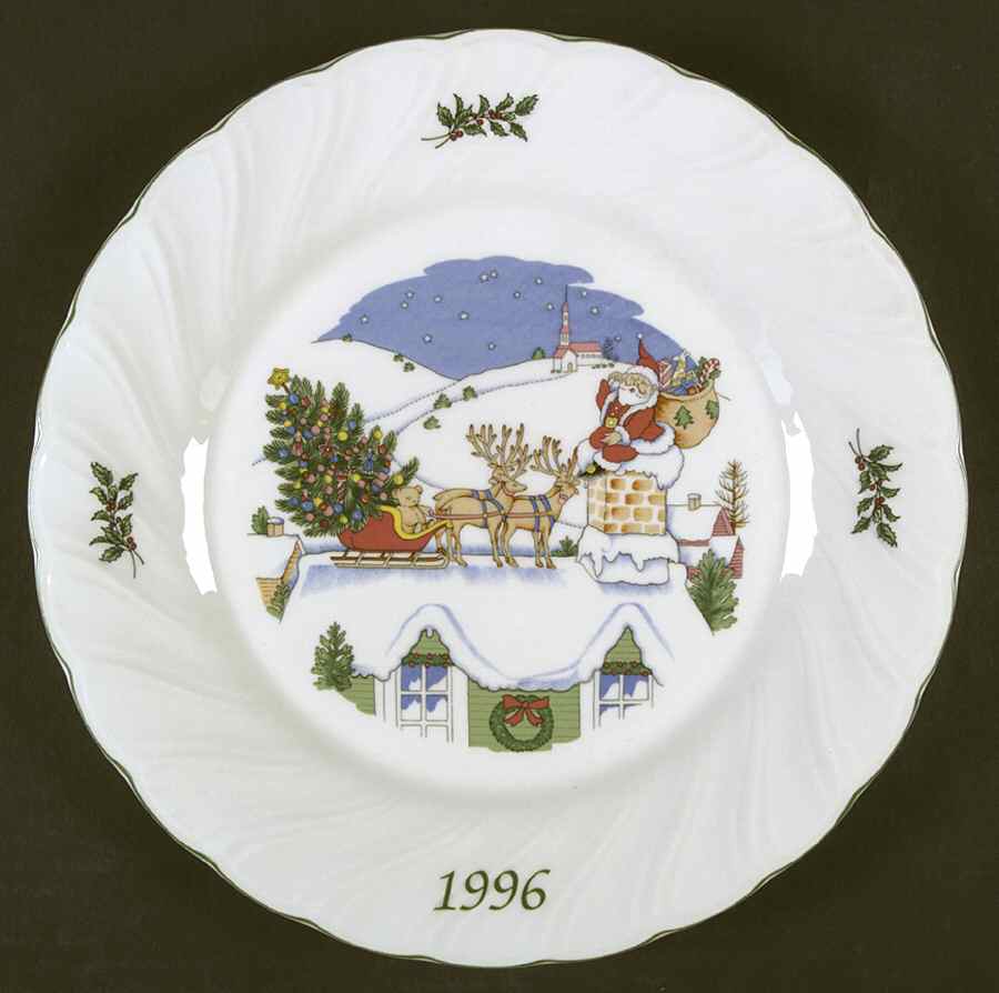 Happy Holidays 1996 Collector Plate by Nikko-1