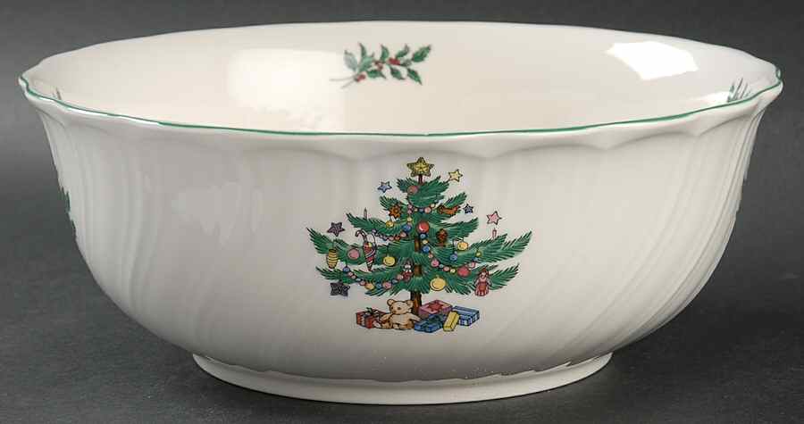 Happy Holidays 8" Salad Serving Bowl by Nikko-1