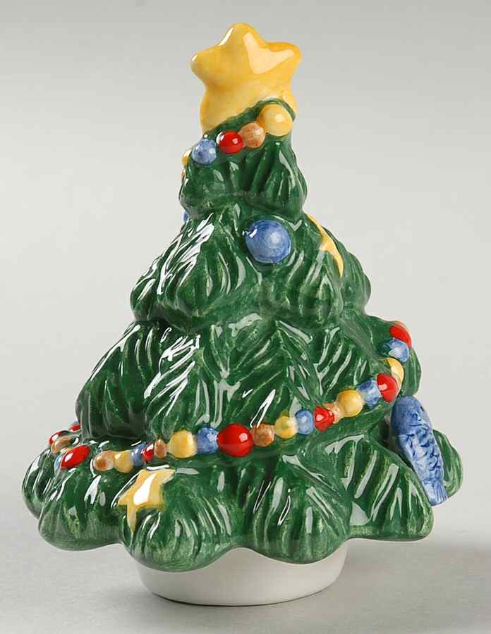 Happy Holidays Lid for Figural Sugar Bowl by Nikko-1