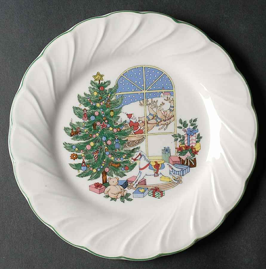 Happy Holidays Accent Salad Plate by Nikko-1