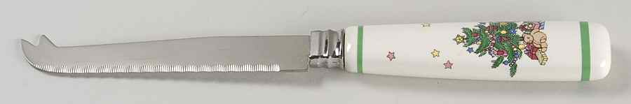 Happy Holidays Cheese Knife with Stainless Blade by Nikko-1