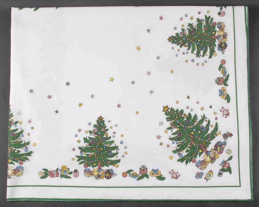 Happy Holidays 52" x 70" Rectangular Tablecloth by Nikko-1