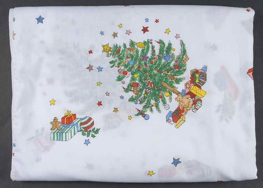 Happy Holidays 60" X 82" Rectangular Tablecloth by Nikko-1
