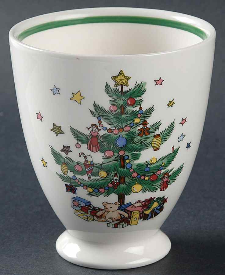 Happy Holidays Tall China Tumbler by Nikko-1