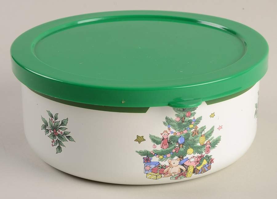 Happy Holidays 5 3/4" Metal Bowl by Nikko-1