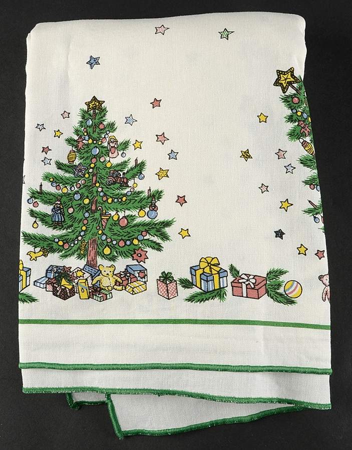 Happy Holidays 64" X 84" Rectangular Tablecloth by Nikko-1