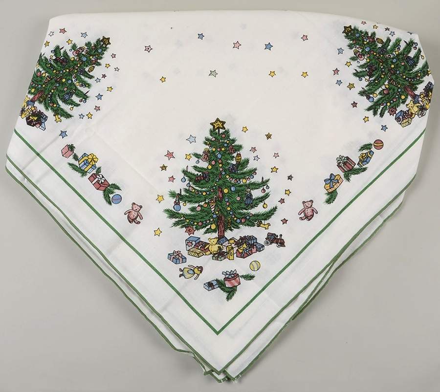 Happy Holidays 56" Square Tablecloth by Nikko-1