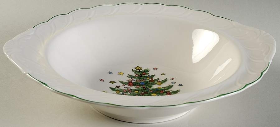 Happy Holidays Round Vegetable No Lid by Nikko-1