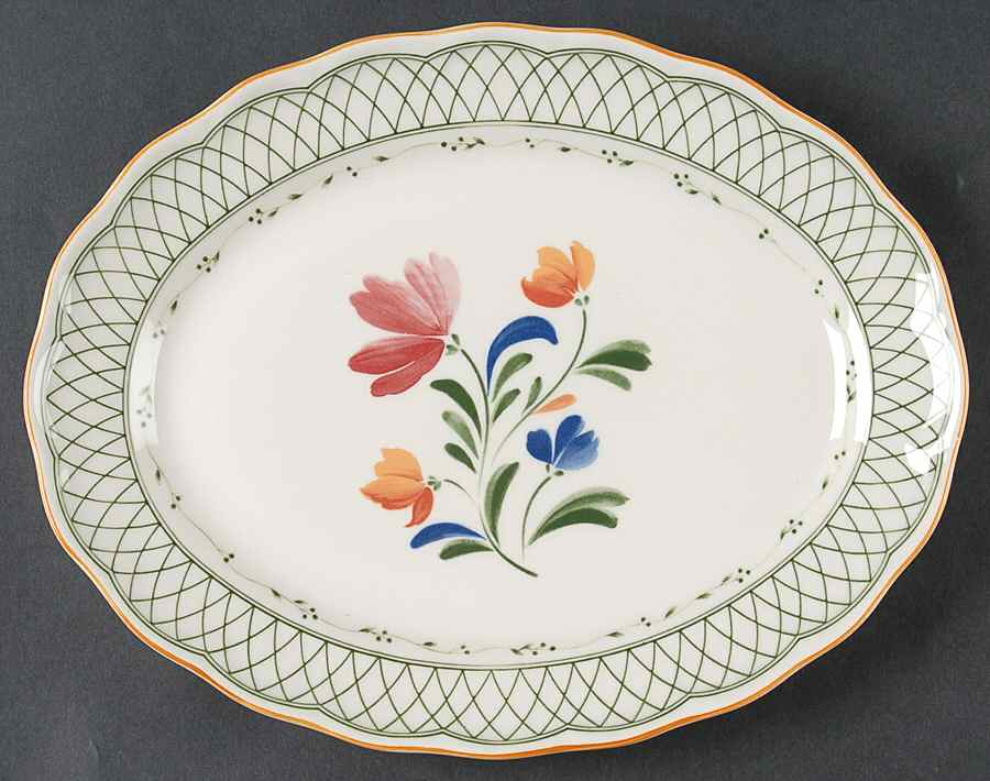 Hampton 11" Oval Serving Platter by Nikko-1