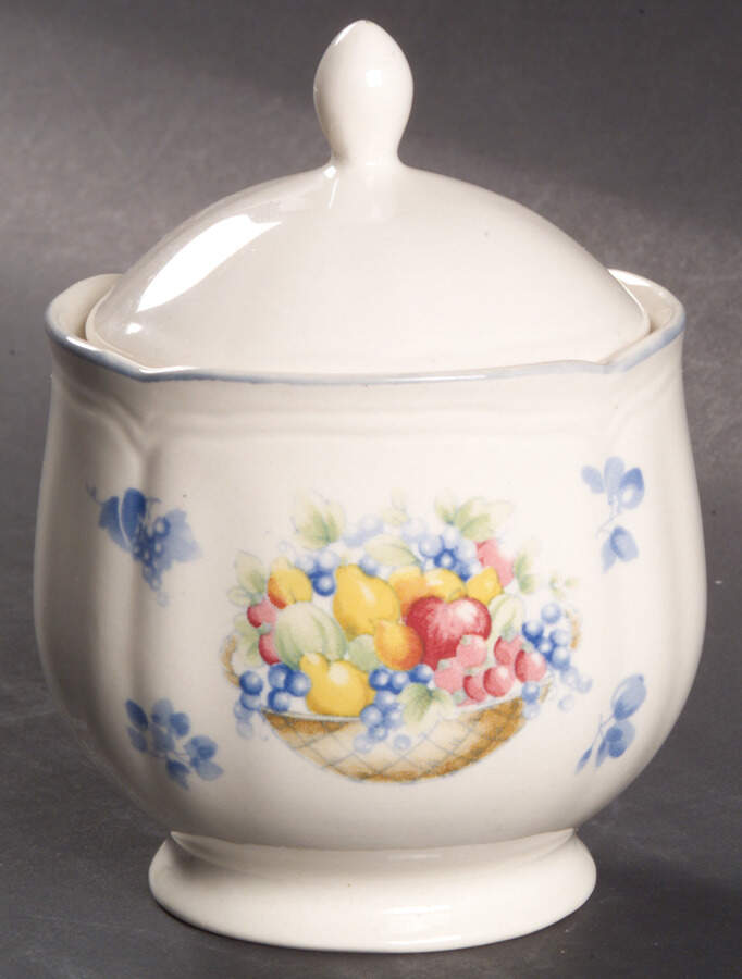 Harvest Sugar Bowl & Lid by Nikko-1