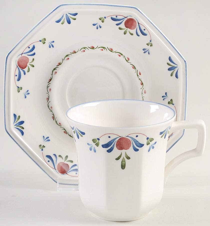 Hillsdale Flat Cup & Saucer Set by Nikko-1